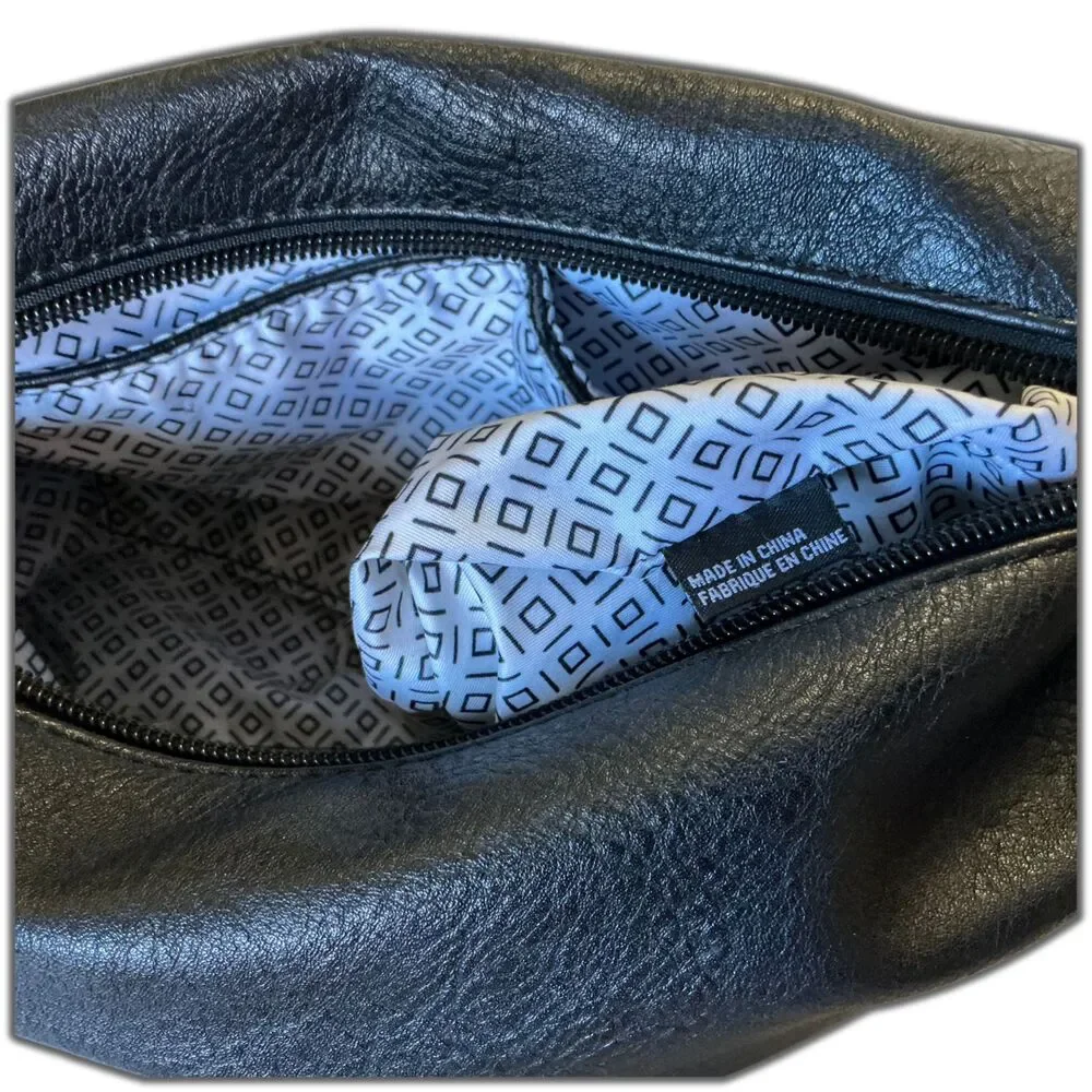 Antik Kraft Cosmetic Bag Large Black Faux Leather